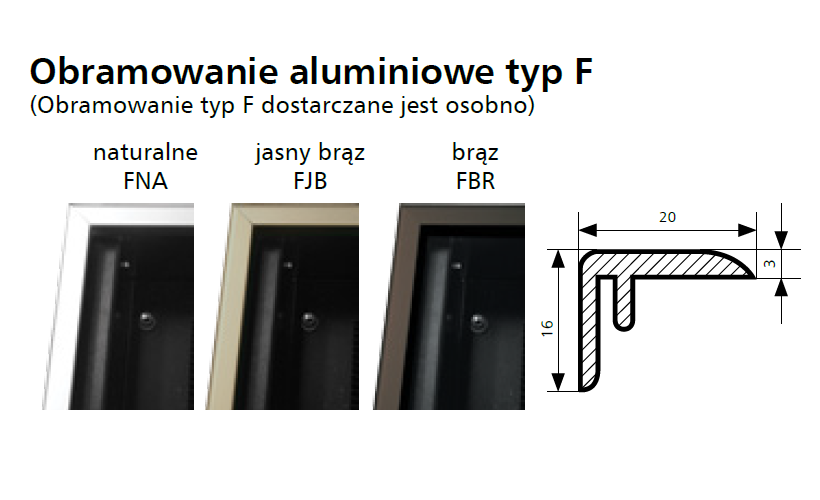 Obramowanie do konwektorow tyu F